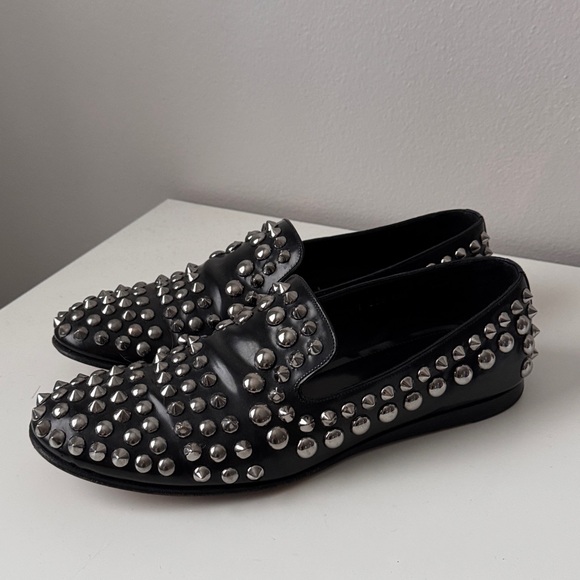 Prada Spazzalaro Studded men’s Black Loafers main image 6